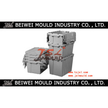 Plastic Tote Boxes with Hinged Lids Mould Manufacturer